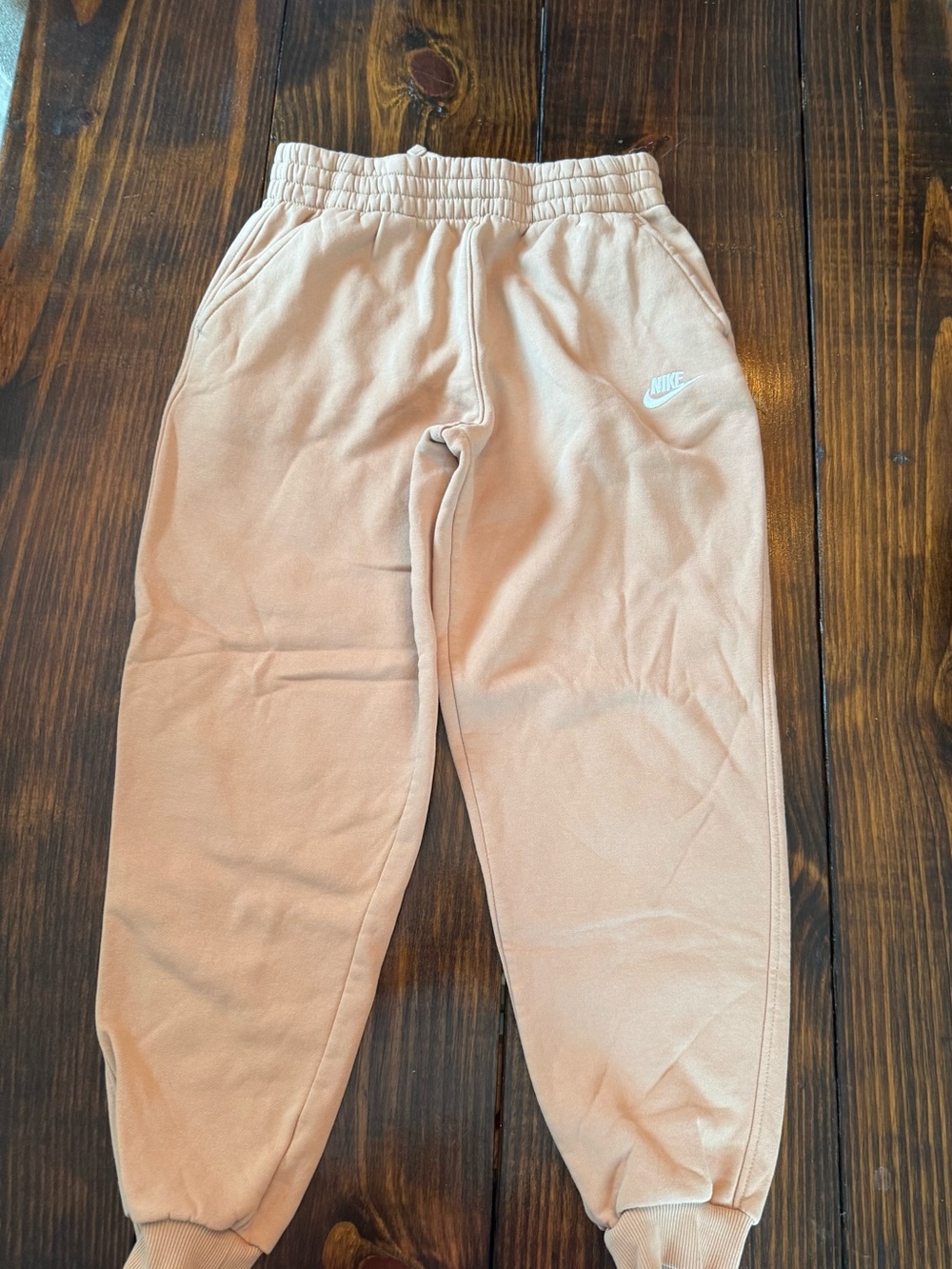Nike Kids Peach/Tan Fleece Joggers